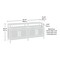 Sauder Tiffin Line Entertainment Cred Rao 3a , Accommodates up to a 65 in. TV weighing 95 lbs 433576 - alternate 3